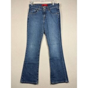 Levi's 515 Nouveau Boot Cut Stretch Jeans 8M Medium Wash Blue Denim Vintage Y2K